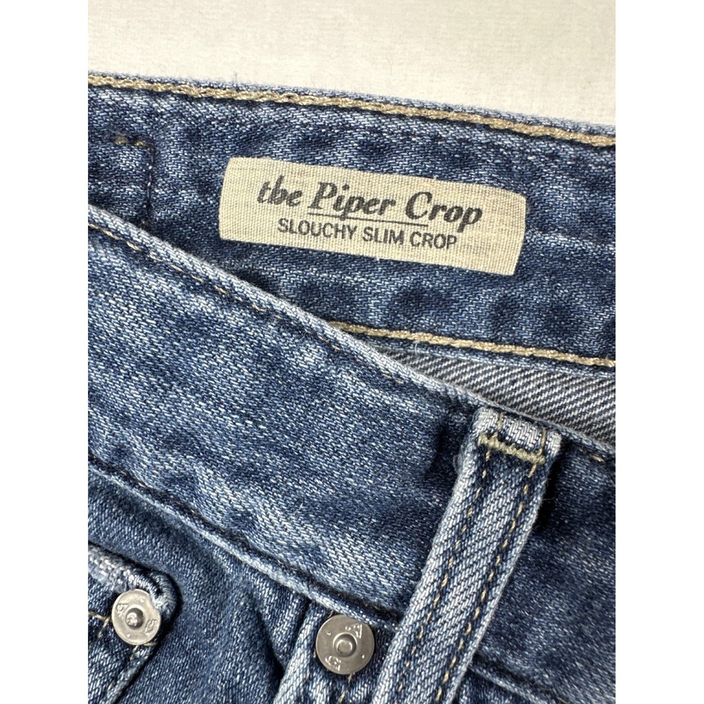 AG Adriano Goldschmied The Piper Crop Jeans Sz 29 Blue Slouchy Slim Capri USA - Picture 4 of 12